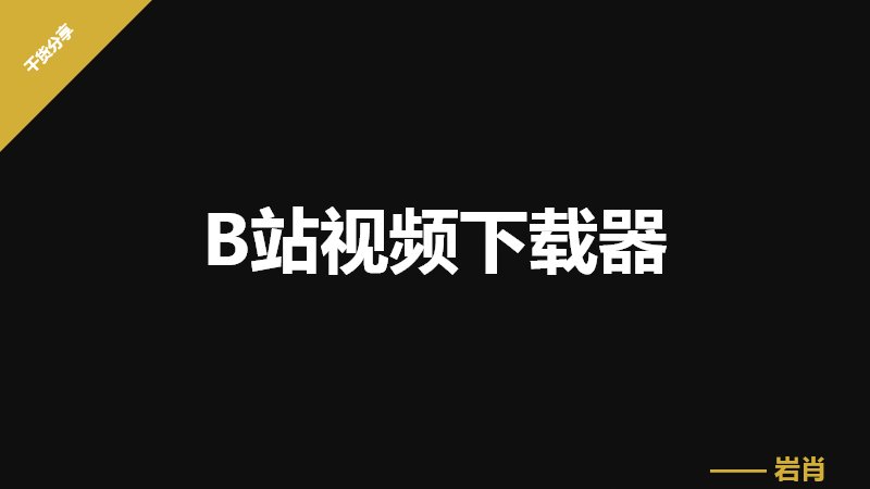 B站视频下载器-零岩联科技